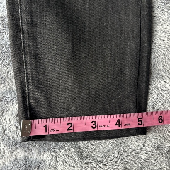 PAIGE Verdugo Ultra Skinny Black Silk Coated Skinny Jean EUC - Picture 10 of 10